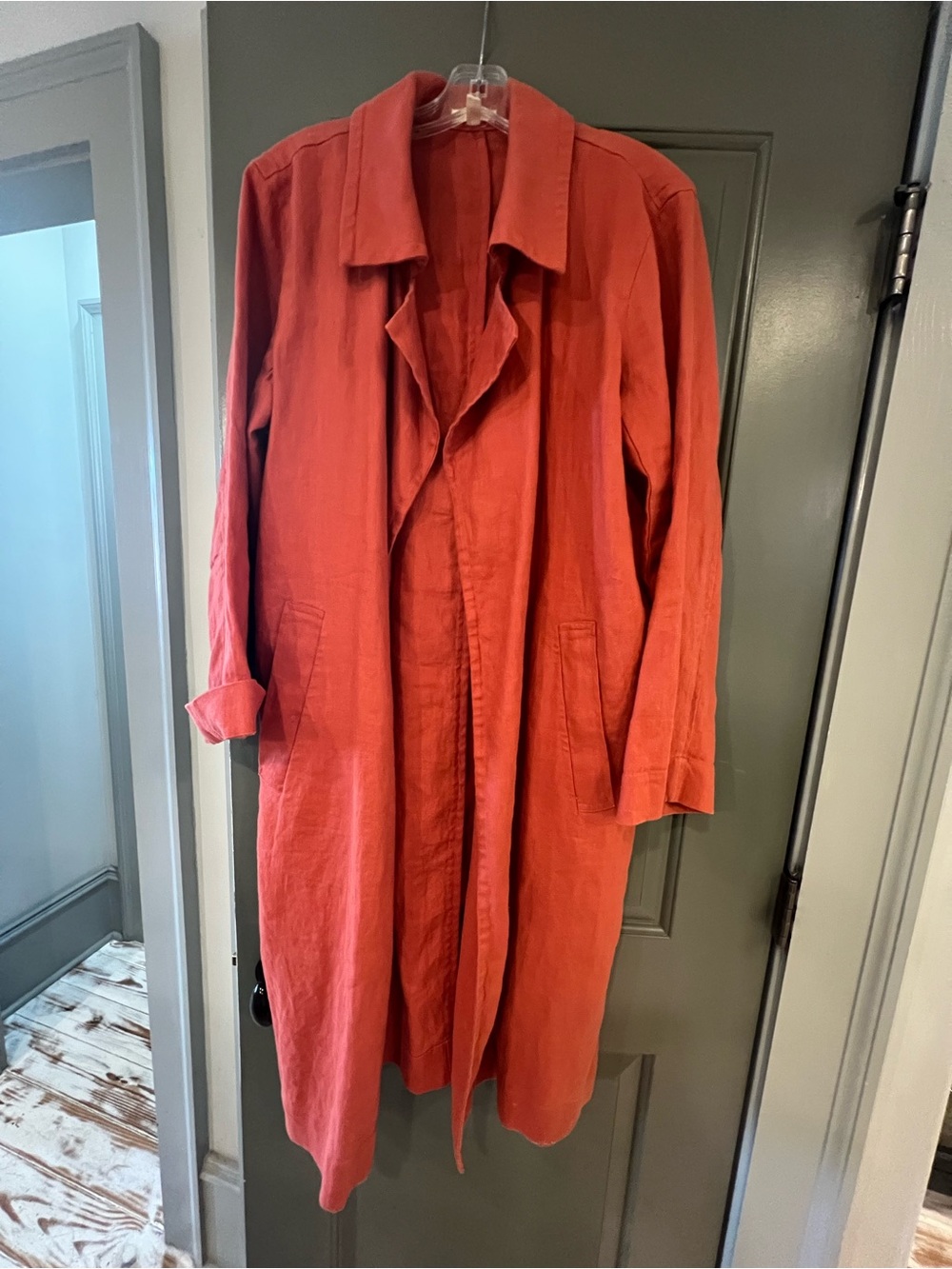 Eileen Fisher Organic Linen Trench Coat